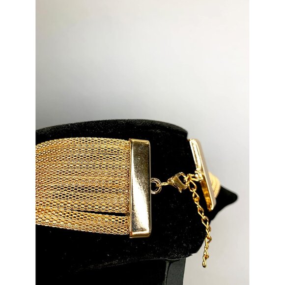 Gold Long Waterfall Multi Layer Bib Necklace 10 Layers Statement Jewelry for Wom - Picture 3 of 5